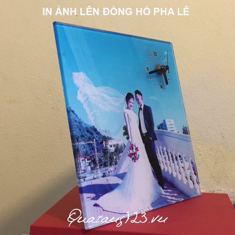 in đồng hồ pha lê, in ảnh lên pha lê nhiệt