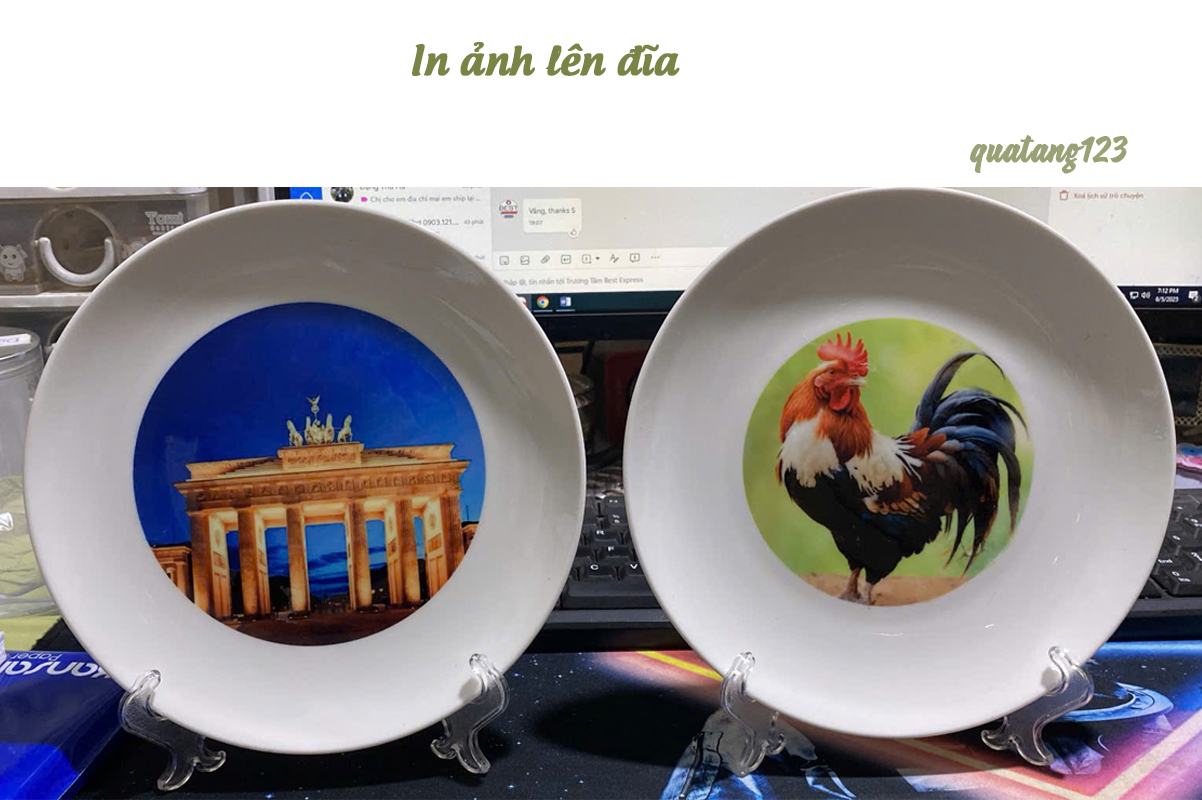 In ảnh lên đĩa sứ, đĩa in ảnh, in đĩa theo yêu cầu