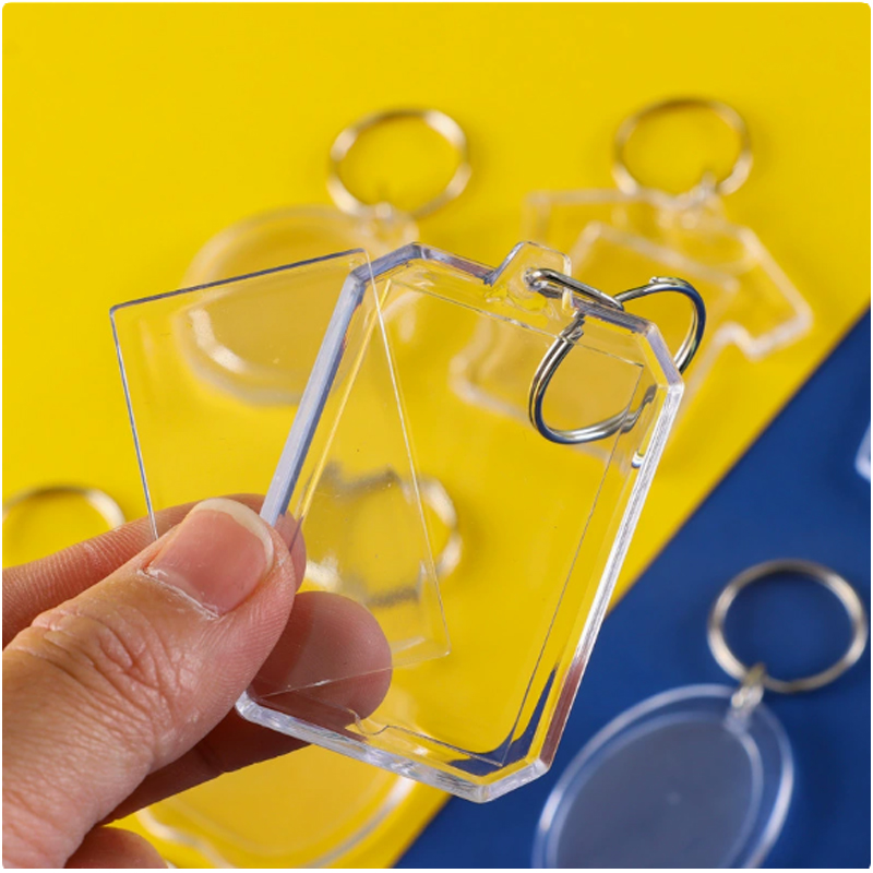 phôi móc khóa mica, in móc khóa mica