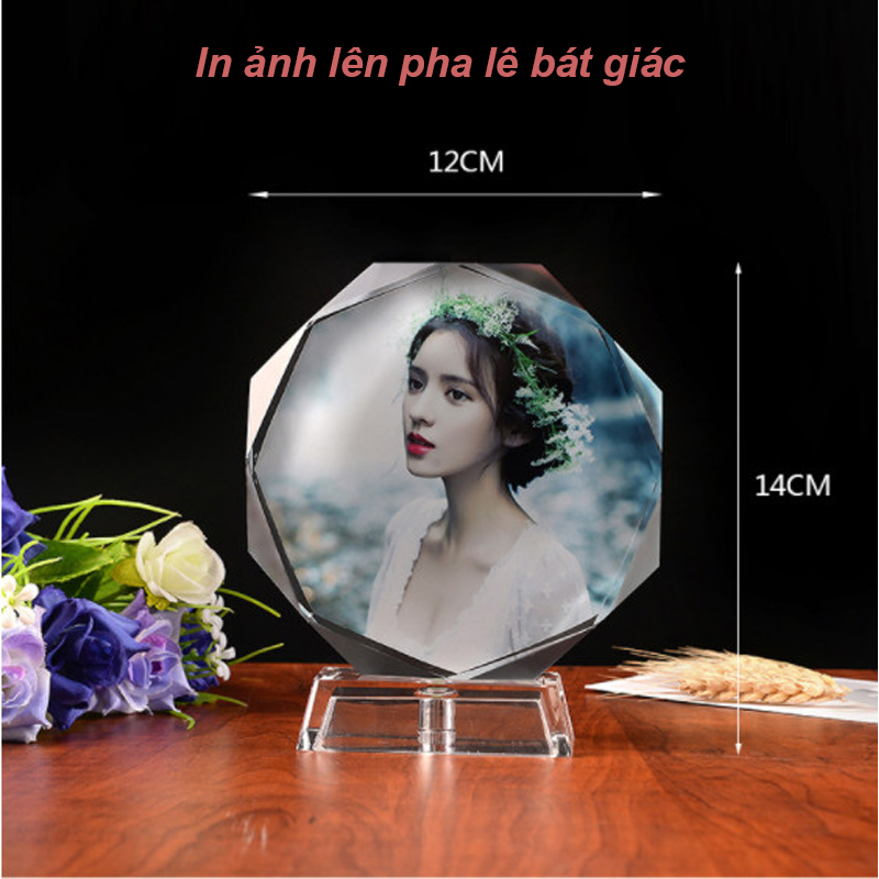 pha lê in ảnh hình bát giác