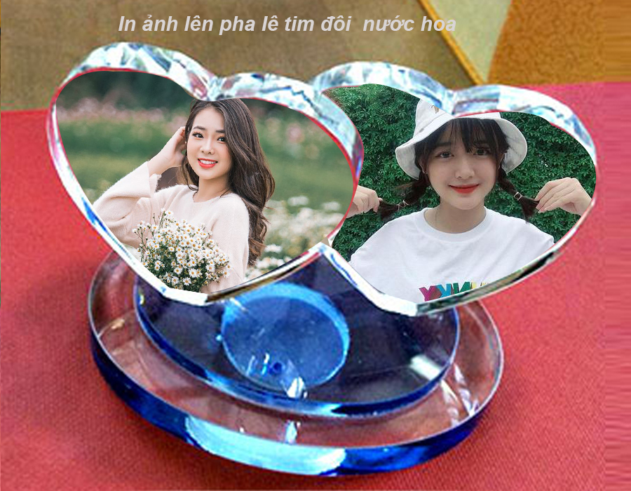 pha lê tim đôi nước hoa