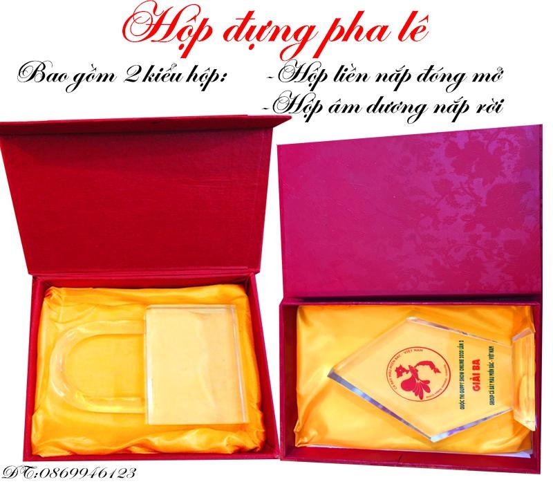 hộp quà tặng pha lê, in ảnh lên pha lê