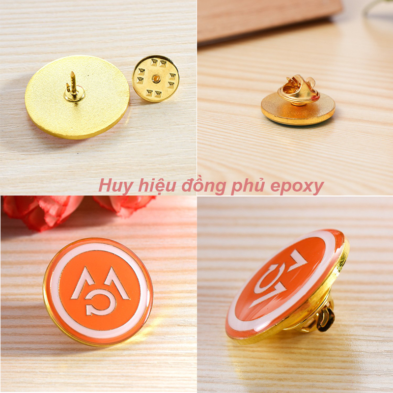 Huy hiệu đồng phủ keo epoxy